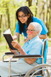 Nurse and Patient Reading