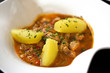 Photo: Basque, cuisine, sauce, veau, pomme de terre, piment Basque, cuisine, sauce, veau, pomme de terre, piment
