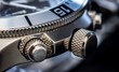 Detail of a luxury watch, selective focus