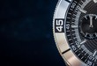 Steel watch detail, concept for time, selective focus