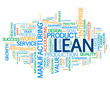 "LEAN" Tag Cloud (efficiency smart quality process improvement)