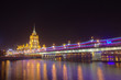 Old moscow hotel with bridge