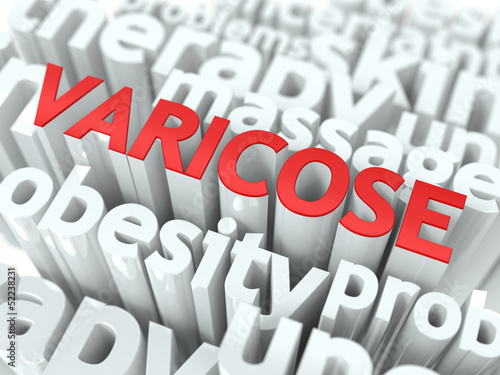 Illustration: Varicose. The Wordcloud Medical Concept. Varicose. The Wordcloud Medical Concept.