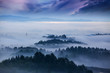 landscape and mist