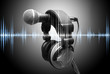concepto de musica y grabacion en estudio