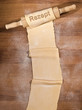 Rezept auf ausgerolltem Teig
