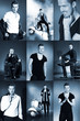 Junger Geschäftsmann im Business Look Collage
