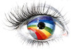Illustration: rainbow eye rainbow eye