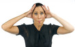 Woman making funny face