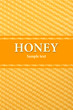 Yellow beautiful honeycomb background.