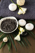 Composition with cosmetic clay for spa treatments,