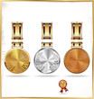 Medals - Gold, Silver And Bronze