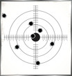 Target with bullet holes