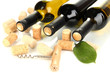 Wine and corks close up