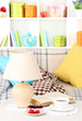 Photo: Close up on trendy modern living room Close up on trendy modern living room