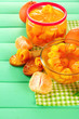 Orange jam with zest and tangerines