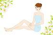 Beauty image about leg, full length