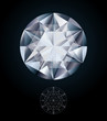 Diamond jewel, vector illustration