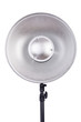 Studio light stand isolated on the white