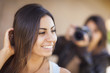 Photo: Young Adult Mixed Race Female Model Poses for Photographer Young Adult Mixed Race Female Model Poses for Photographer