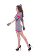 Airhostess isolated on the white background