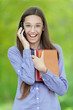 teenage girl on cell phone says