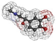 Adrenaline (epinephrine) hormone and neurotransmitter, molecular