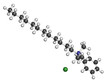 Benzalkonium chloride biocide, molecular model