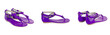 Set of woman shoes isolated on the white