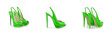 Woman shoes isolated on white