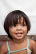 Asian girl from poverty area