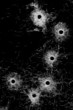 bullet holes in glass background