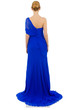 Woman in fashion dress concept on white
