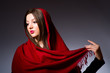 Muslim woman with headscarf in fashion concept