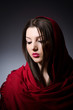 Muslim woman with headscarf in fashion concept