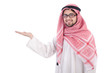 Arab man isolated on the white