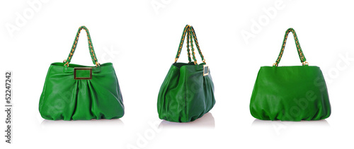 Photo: Elegant woman bag isolated on white Elegant woman bag isolated on white