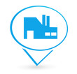 usine sur signet bleu