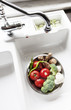 Modern Sink With Fresh Food