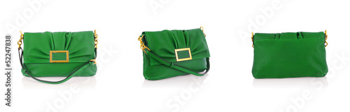 Photo: Elegant woman bag isolated on white Elegant woman bag isolated on white