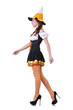 German girl in traditional festival clothing