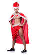 Naked king isolated on the white