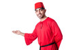Man in traditional turkish hat and dress