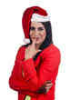 Shy Christmas girl