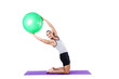 Man With Swiss Ball Doing Exer...