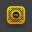 Push button icon. Vector eps10