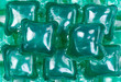 Green gel laundry capsules