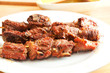 thai grilled pork with short ribs on plate