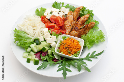 Photo: Salat mit Hähnchenbrust Salat mit Hähnchenbrust