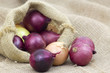 Foto: Fresh onions in package Fresh onions in package